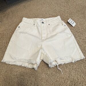 BP Nordstrom white denim cutoff shorts